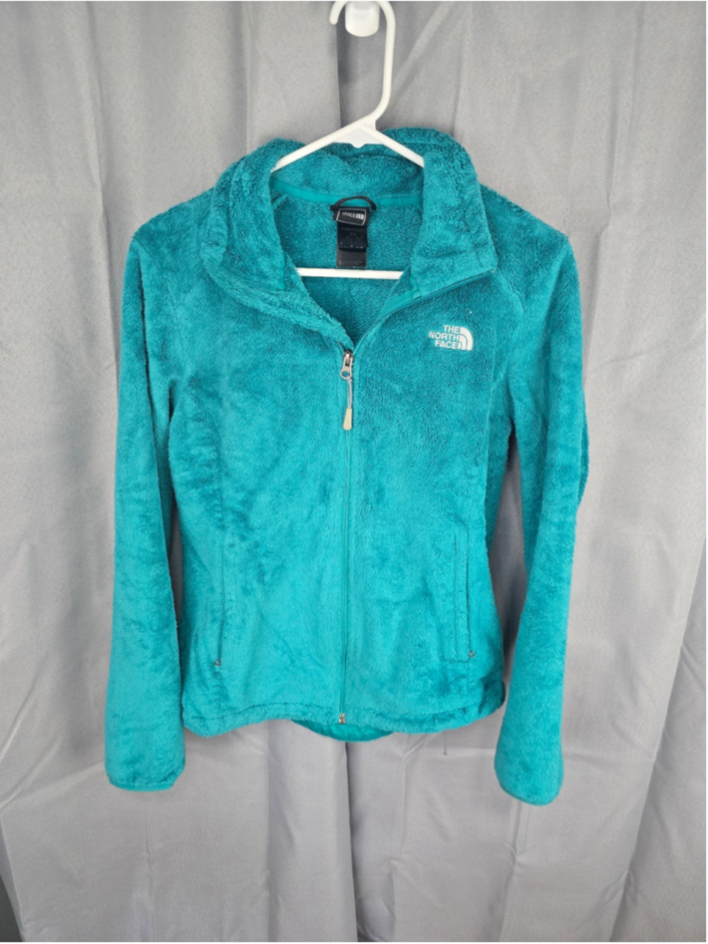 Women's The North Face Teal Fuzzy Teddy Fleece Jacket Size S